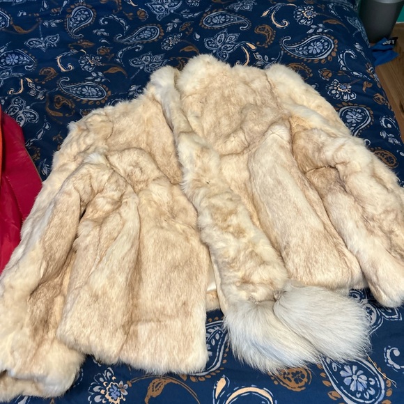 Genuine rabbit fur coat - Picture 3 of 4